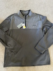 NEW w/ tags Callaway Golf Quarter 1/4 Zip Pullover shirt Size 3XLT 3XL gray - Picture 1 of 11