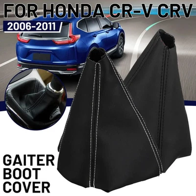 1PC For Honda CR-V CRV 2006 2007 2008 2009 2010 2011 PU Leather Gear Shift Colla Foto 1 de 4