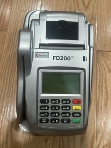 First Data FD200TI (Dial/IP) Credit Card Machine No Power Supply - Picture 1 of 4