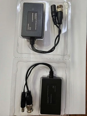 Single Channel HD Video & Power Balun Transceiver Over Cat5 Upto 600FT,  1 Pair - Image 1 of 4