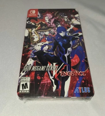 Shin Megami Tensei V: Vengeance SteelBook (Switch, 2024) Nuevo Sellado de Fábrica Foto 1 de 4
