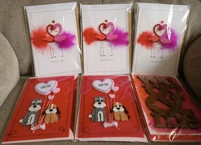 6 Hallmark Signature Happy Valentine's Day 3D Card Lot                      /162 - Image 1 of 4