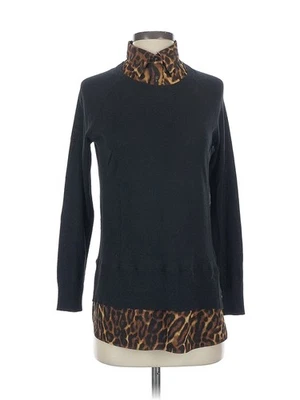 Suéter de cuello alto negro Lauren by Ralph Lauren para mujer S Petites Foto 1 de 4