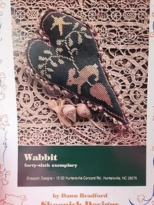 Vtg Rare Sheepish Designs "WABBIT" Cross Stitch 1996 Pattern 46th Exemplary - Picture 1 of 4