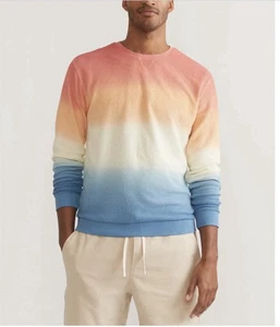Marine Layer Vintage Terry Out Crewneck Mens XL Sweatshirt Ombré “Oh Hey” - Picture 1 of 19