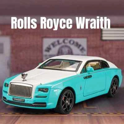 1/32 Rolls Royce Wraith Luxury Car Toy Diecast Miniature Model w/ Sound Light - Image 1 of 4