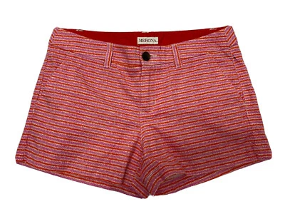 Женские шорты-чино Merona размер 4 оранжевые и розовые 100% хлопок плоские спереди - Изображение 1 из 4