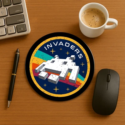 Space Invaders -Mouse Pad NEW (20 cm / 7.87") Non Slip - Image 1 of 2