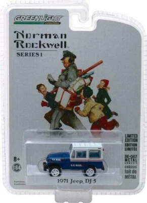 Greenlight 1:64 Norman Rockwell Series 1 1971 Jeep DJ-5 Diecast Car 37150-C - Image 1 of 4