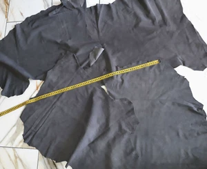 LEDER TIP 29694-YB, SONDERPREIS: 4 Lederhäute Konvolut, velours antikgrau - Bild 1 von 1
