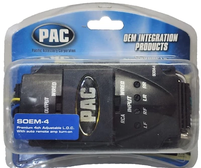 PAC SOEM-4 Adjustable 4-Chan Interface Adapter Line Output Converter - Sealed - Image 1 of 2