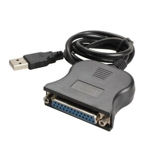 USB DB25 25Pin Male to Female Printer Parallel Port IEEE 1284 LPT Adapter