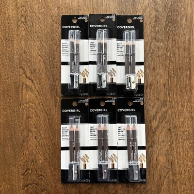 CoverGirl Easy Breezy Brow Fill+Define Pencil & Sharpener Set (6) 510 Soft Brown - Image 1 of 2