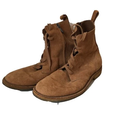 BOTTEGA VENETA Botas informales de gamuza para hombre suela de goma de encaje talla 11 ZAPATOS2 Foto 1 de 4