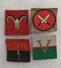 WW2 & Post British Army Formation Patch Lot of 4