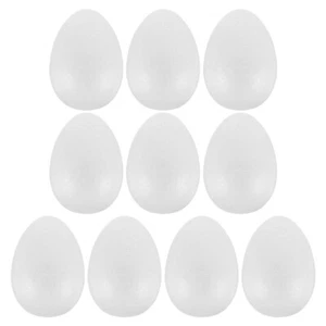 10Pcs Easter Craft Foam Eggs DIY Egg Hanging Decoration Party DIY Graffiti Eggs - Picture 1 of 12