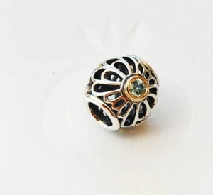 Genuine Pandora two-tone Openwork Lace Charm - Vintage Allure - 791173SSG - Picture 1 of 1