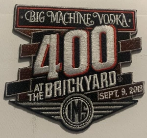 2018 Big Machine Vodka 400 At The Brickyard Iron On Patch 3.25” X 3.25” - Picture 1 of 2