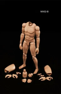 1/6 Male Muscular Action Figure Body 12'' Asian Doll Model Toy MX02-B - Picture 1 of 1
