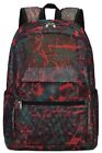  Mesh Backpack For Girls Kids Semi-Transparent School Bookbag See Graffiti-Red