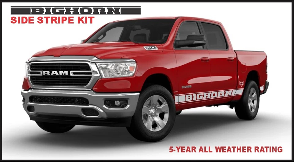 BIGHORN LONGHORN LARAMIE 侧条纹套件适用于 RAM 卡车 — 第 1/4 张图片