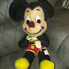 California Stuffed Toys Mickey Mouse Plush Doll Vintage Soft Furry Red Shorts