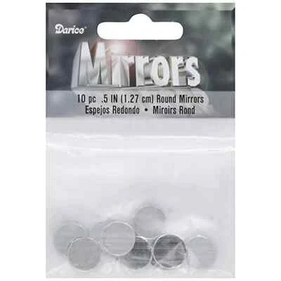 Floral Mirror Round 5 Inches 10 Pieces - Image 1 of 2