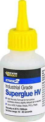 1x Everbuild Industrial Super Glue All Purpose Strength Rapid Set 50 Grams