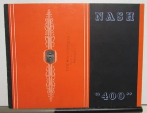 1935 Nash Dealer Prestige Color Sales Brochure 400 Models Sedan Victoria Coupe - Picture 1 of 6