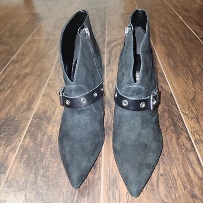 Zapatos de salón clásicos de gamuza Jax con punta en punta Nine West para mujer talla 9M Foto 1 de 4