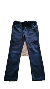 Classic School Uniform Size 8 Adjustable Waist 2 Buttons/Elastic Navy Blue Pants - Picture 1 of 6