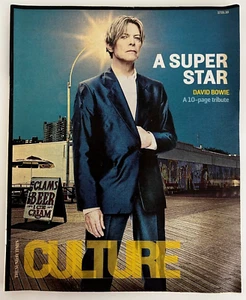 DAVID BOWIE Sunday Times Culture Magazine 17/1/2016  Leonardo DiCaprio - Picture 1 of 8