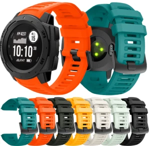 For Garmin instinct 2 Silicone Strap Watch Band Watchband Wristband Replacement - Picture 1 of 17