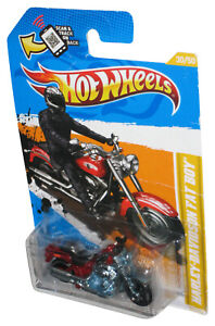 Hot Wheels 2012 New Models 30/50 Harley-Davidson Fat Boy Bike Motorcycle Toy 30