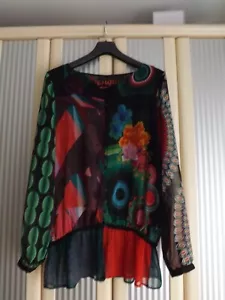 DESIGUAL;BLUSE;BUNT;BLUMEN;GR.L;NW;TOLL!!! - Bild 1 von 6