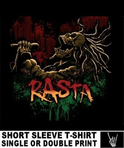 RASTA RASTAFARIAN JAMAIKA JAMAIKANISCHE REGGAE MUSIK DREADLOCKS ROCK ROLL T-SHIRT A15 - Bild 1 von 12