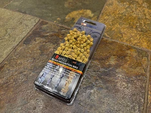 VG SPORTS 9-Speed Ultralight Gold Bike Chain 116L NEW - Picture 1 of 2