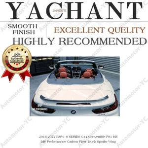 CF iMP Performance Trunk Spoiler For 18-22 BMW 8 SERIES G14 Convertible F91 M8 - Picture 1 of 8