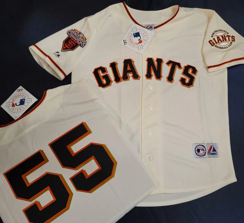 Camiseta 1924 San Francisco Giants TIM LINCECUM 2010 WORLD SERIES CHAMPIONS Nova - Imagem 1 de 1
