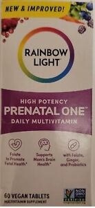Rainbow Light HIGH POTENCY Prenatal One MULTIVITAMIN 60 VEGAN Tablets
