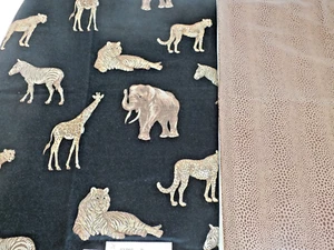 2 Kravet 24" q2 STOFFMUSTER 21762-8 und 2176 Einzelhandel $ 179. AFRIKA WILDES TIER - Bild 1 von 4