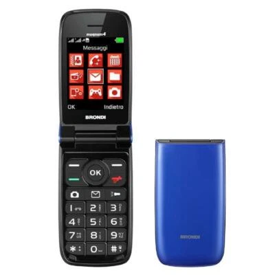 BRONDI MAGNUM 4 BLU/VIOLA MAXI SCHERMO TASTIERA FISICA RETROILLUMINATA DUAL SIM - Immagine 1 di 4