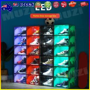 LED Luminous Sneaker Box Side Open Sound Control Home Shoe Cabinet Home Supplies