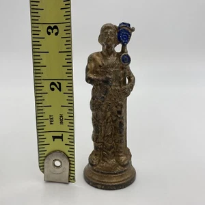 Antique Heavy Metal PEWTER VIKINGS vs. ROMANS Chess Piece **LOOSE* VIKING BISHOP - Picture 1 of 12