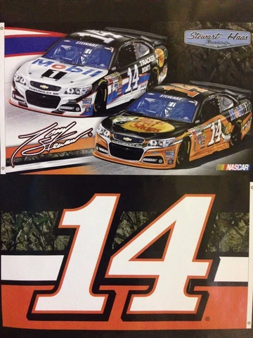 Tony Stewart NASCAR # 14 Stewart-Haas 3 x 5 Two Sided Flag Cover