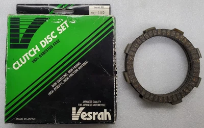 JUEGO DE DISCOS DE FRICCIÓN EMBRAGUE VC-190 VESRAH 81-25 KX85,100,125 CRF150 HONDA KAWASAKI Foto 1 de 4