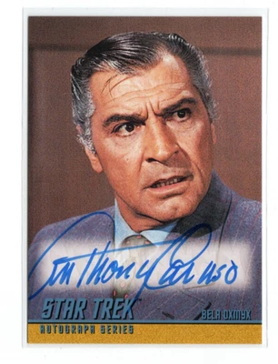 Star Trek Original Series Season 2 Autograph A52 Anthony Caruso as Bela Oxmyx - Image 1 of 4