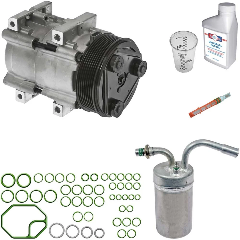 Compresor de aire acondicionado Omega con kit de reparación de aire acondicionado para Ford Thunderbird 1990 1991 1992 Foto 1 de 1