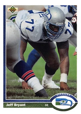 Jeff Bryant 1991 Upper Deck 338  Seattle Seahawks  Football Card - Image 1 of 2