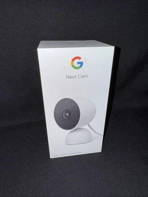 Google Nest Cam Indoor Wired Security Camera Snow GA01998-US, Brand New Sealed - Image 1 of 4